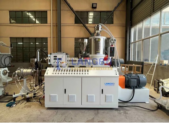 Natural Gas Pe Pipe Production Line , Single Screw Extruder Hdpe Pipe Machine