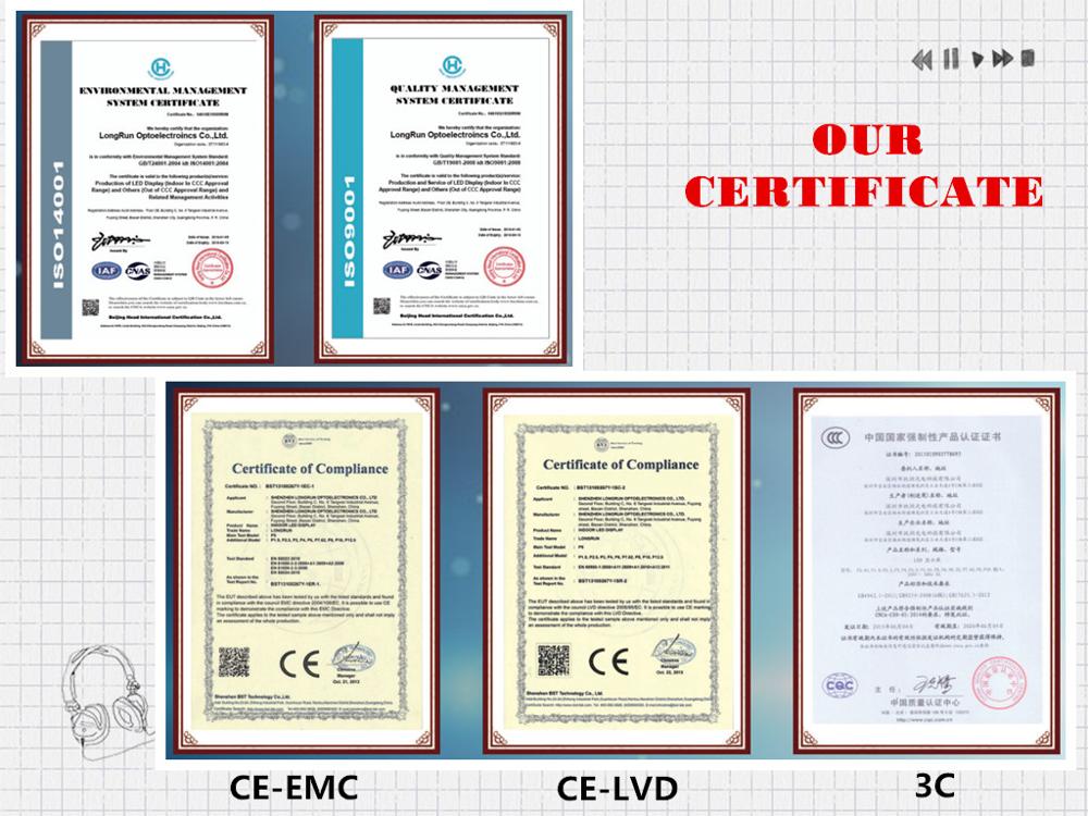 Durable Common Cathode LED Display P4 Rental Use 6300~6600cd/Sqm High Brightness