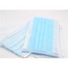 Buy cheap Anti Bacteria Nonwoven Disposable Surgical Masks 3 Ply With Low Breathing from wholesalers