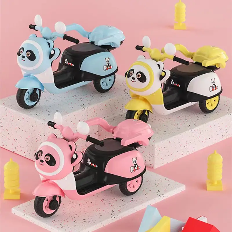 Music Early Education Toys 6V Battery Powered Plastic Ride On Electric Motorcycle Car for Kids