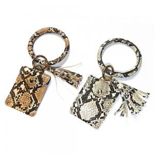 Buy cheap Brass Plating Round Wristlet Keychain ROHS Approved With Wallet product