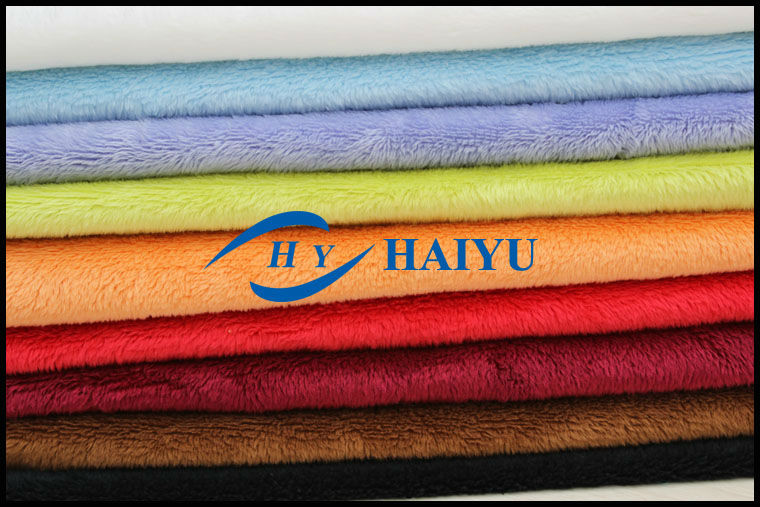 100% polyester soft minky fabric/(grey fabric)/ baby clothing fabric