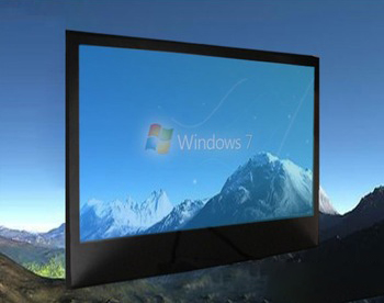 55 Inch Transparent LCD Display Plug And Play With Powerful LED Backlight