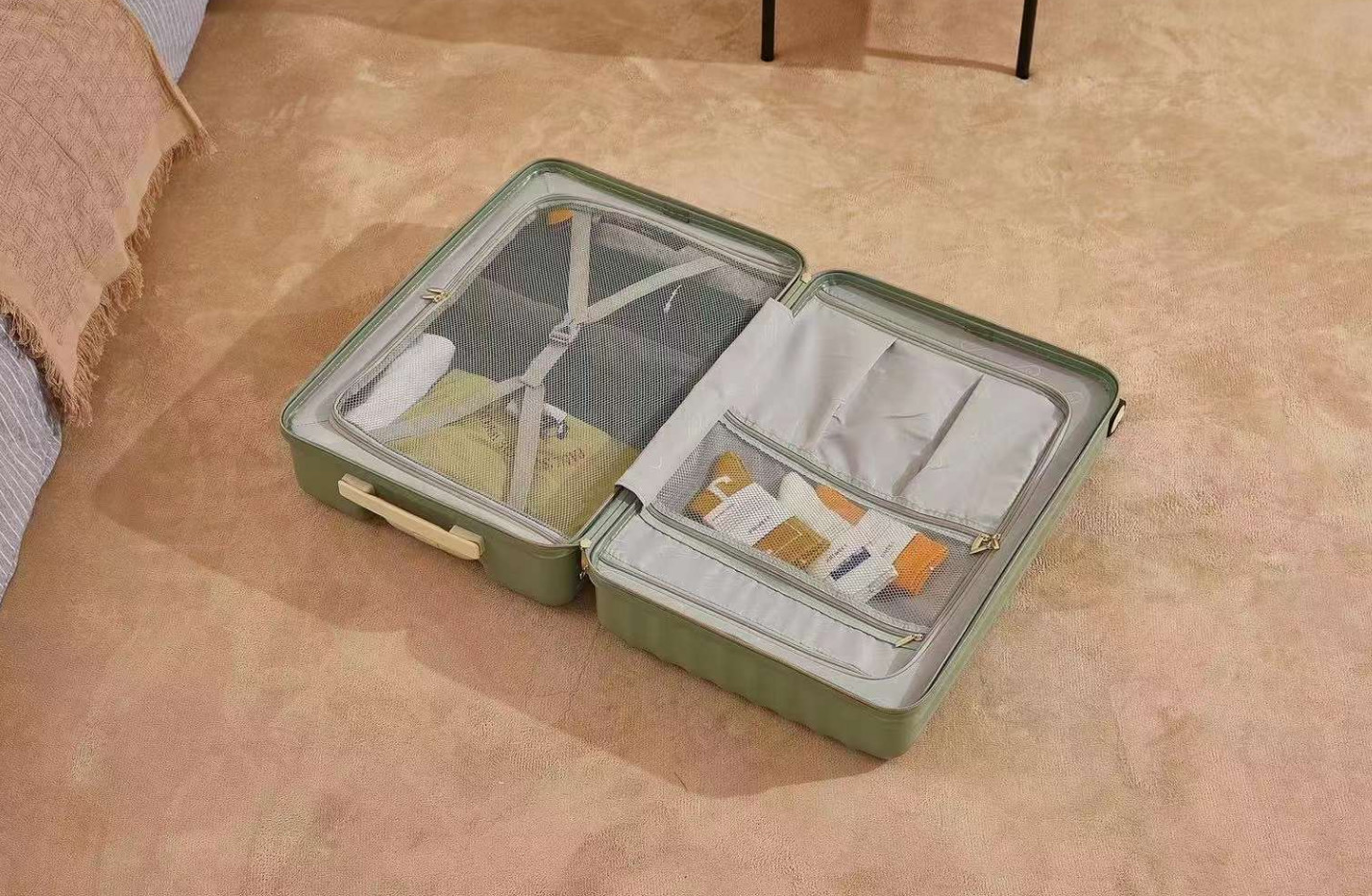 Adult Trolley Case 20 Inches 2024 New Password Box Large Capacity Solid Color Anti-Collision Leisure Suitcase