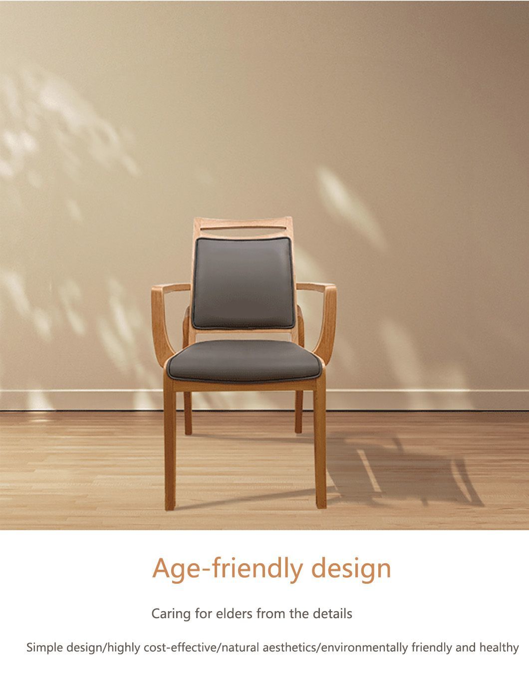 Modern Nordic Design Dining Chair with High Quality Sponge Cushion Luxury Home Furniture Wood Chairs for Hall Restaurant Use
