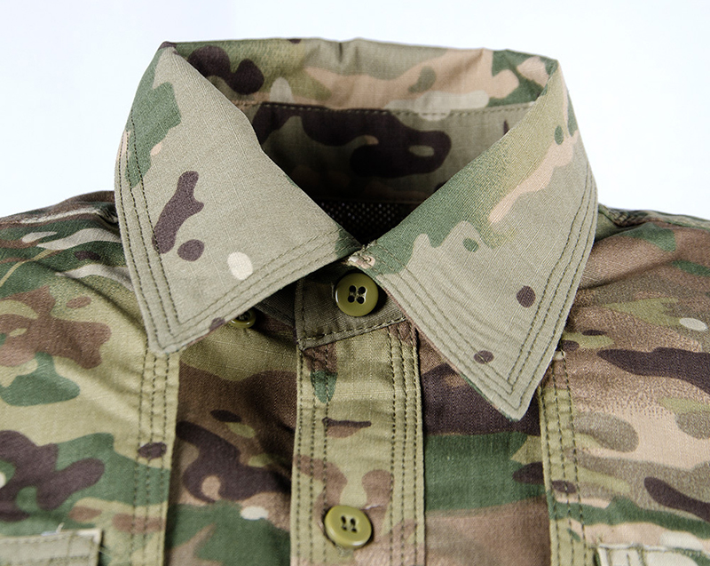 Training Short Shirt in Army Green Style for Light weight Wear-Resistant Breathable