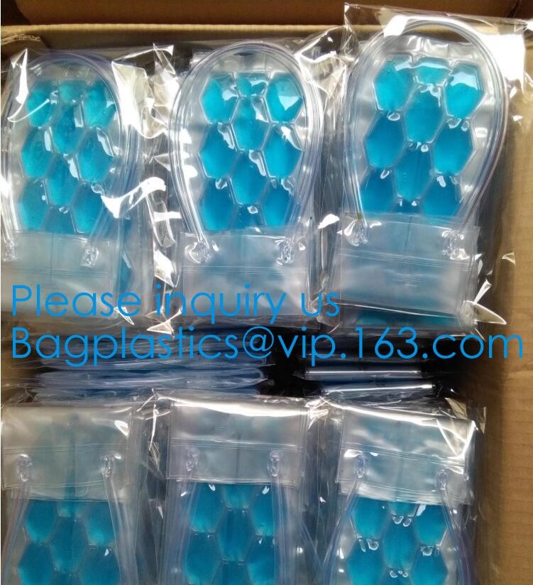 PVC Ice Bag, Wine Beer Gift Bags, Wine Bag, Drink Ice Bags, Portable Wine Bags Gel Ice Pack PVC Wine Cooler Bag With Han