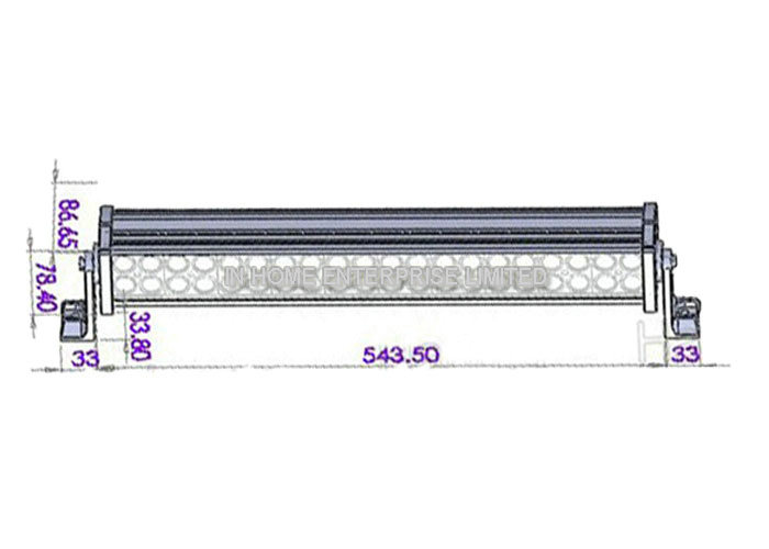 Flush Mount IP67 Waterproof LED Work Lamps 10-30V 120W Spot Led Light Bar