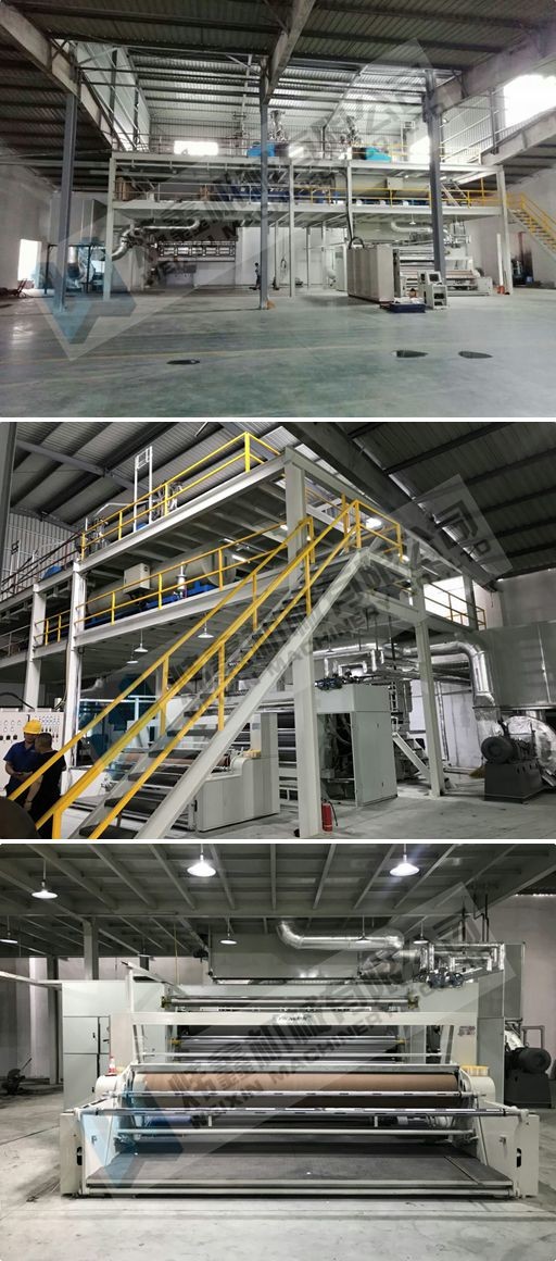 Single S PP Non Woven Fabric Machine High Output Capacity 380V 50HZ