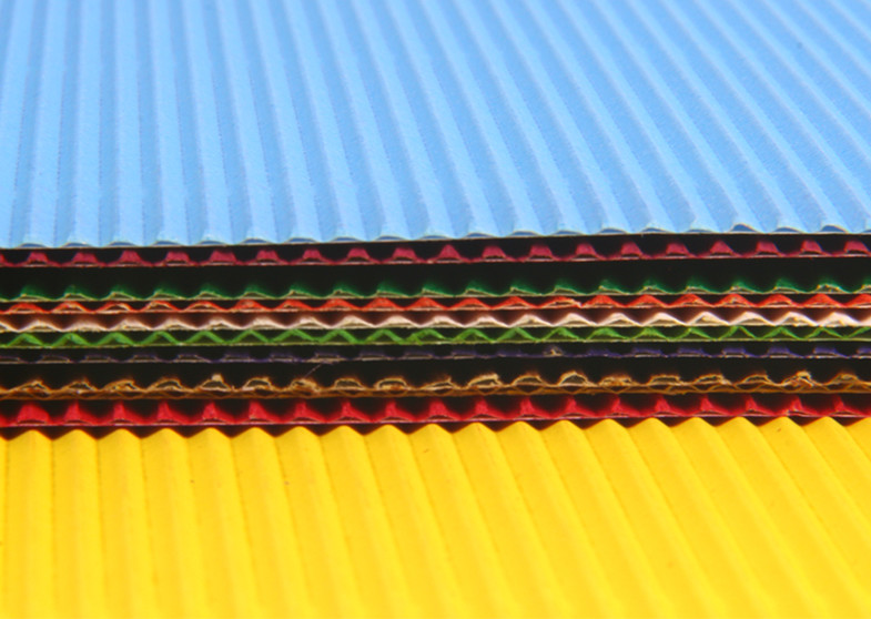 Colorful craft corrugated quilling paper for DIY toys / handcraft kids hand-craft diy material A4 size customer size