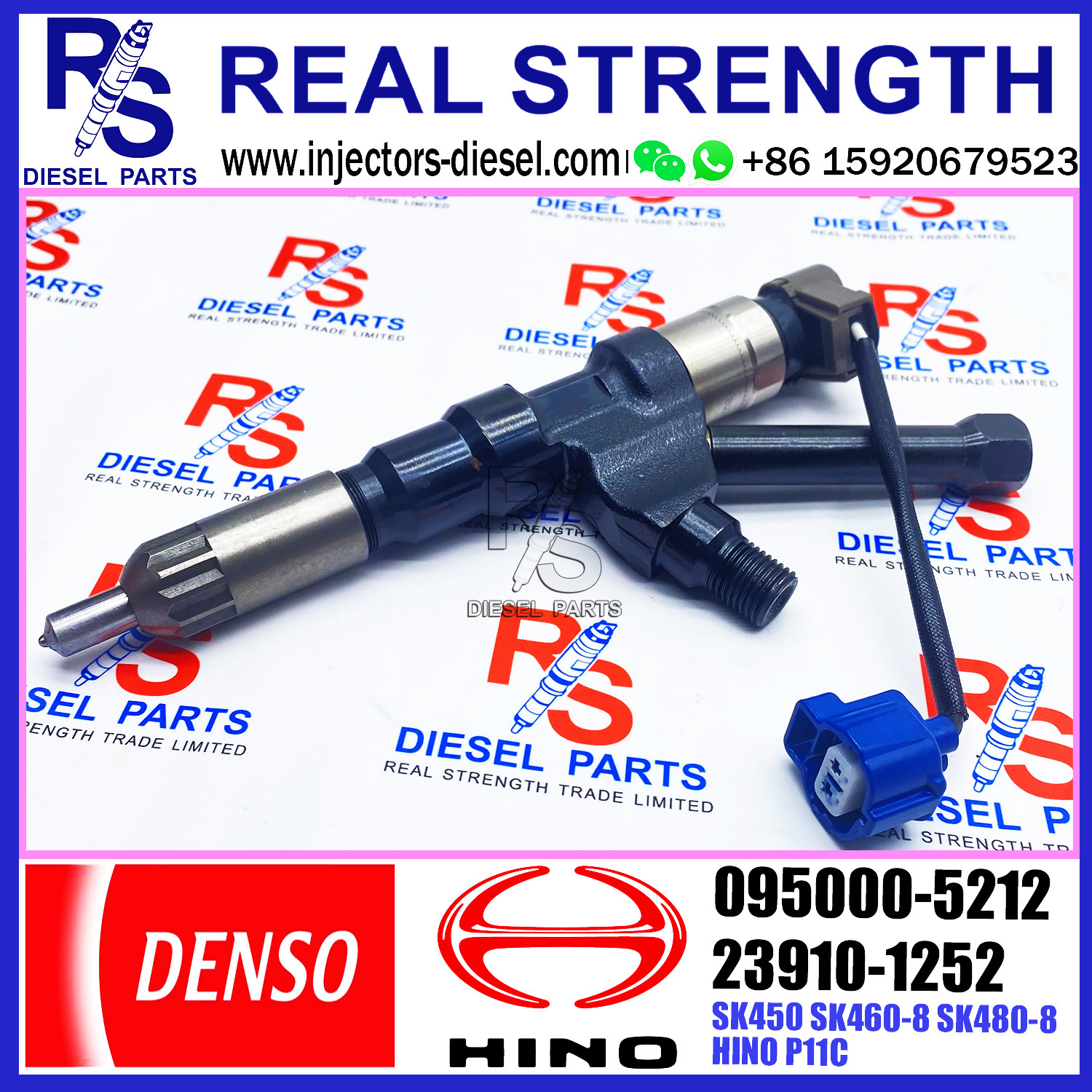 common rail injector 095000-5212 for HINO P11C 23910-1252