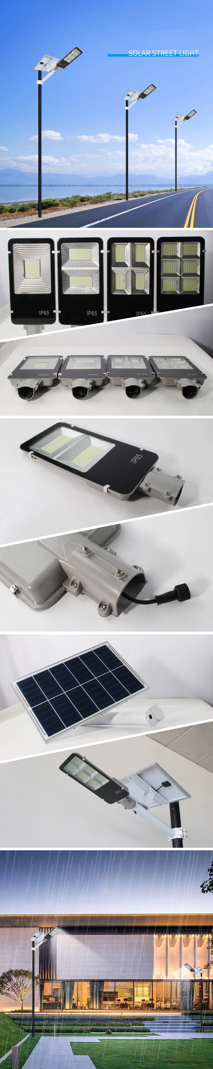 60W 120W Solar LED Street Light With Auto Intensity Control