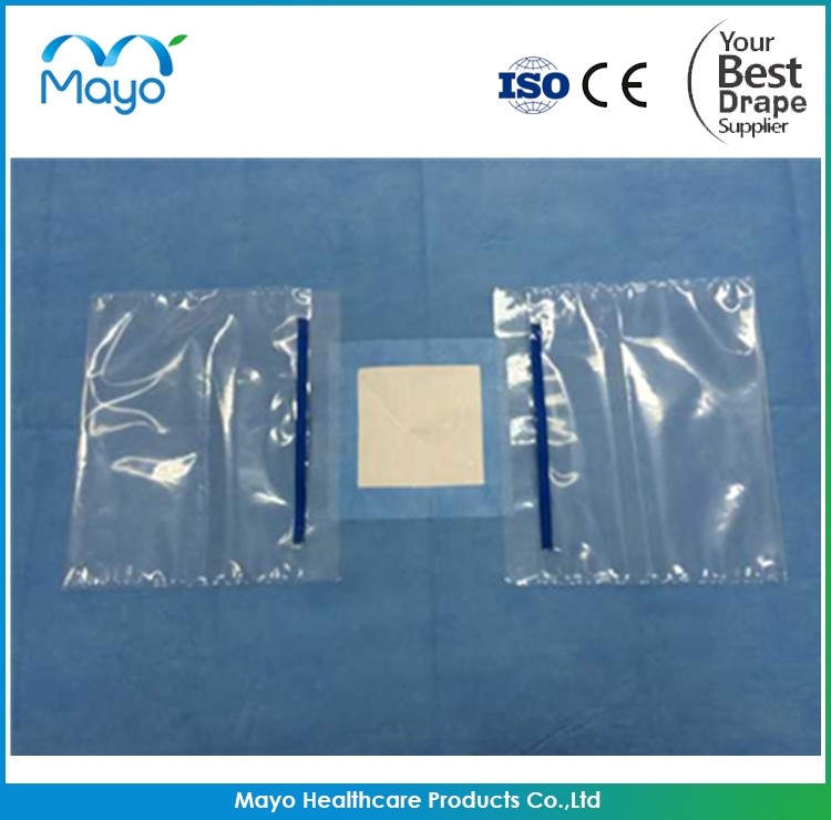 Disposable CE approved Ophthalmic Drape Eye Drape with pouch
