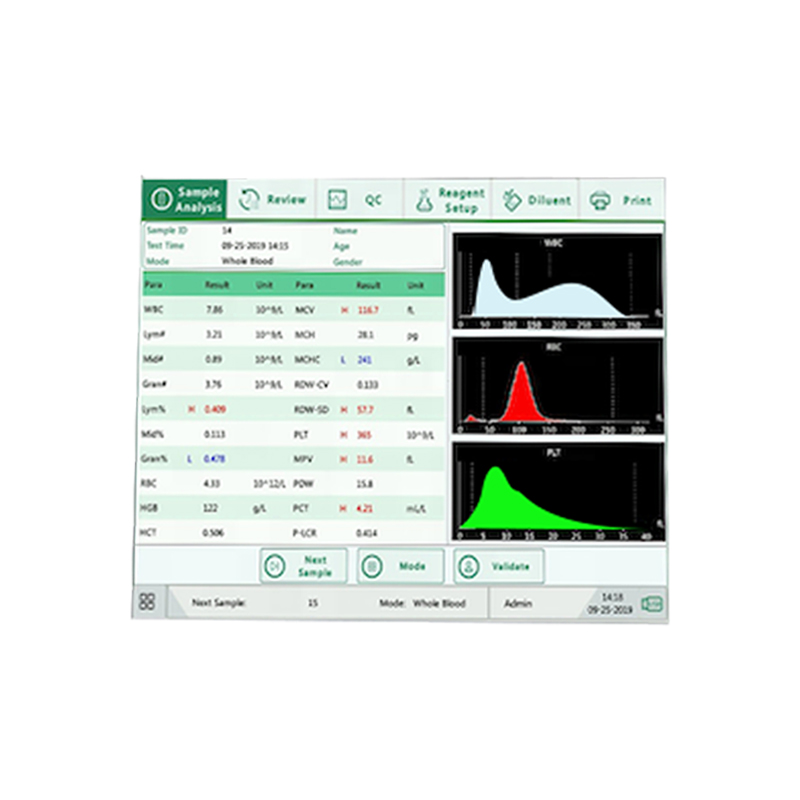 HA5 lab clinical testing fully automated 5 part hematology analyzer for medical use