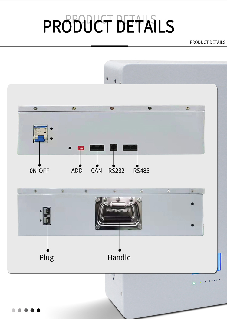 5kwh 120ah 48v Lithium Ion Battery Home Solar Cell With LCD Display