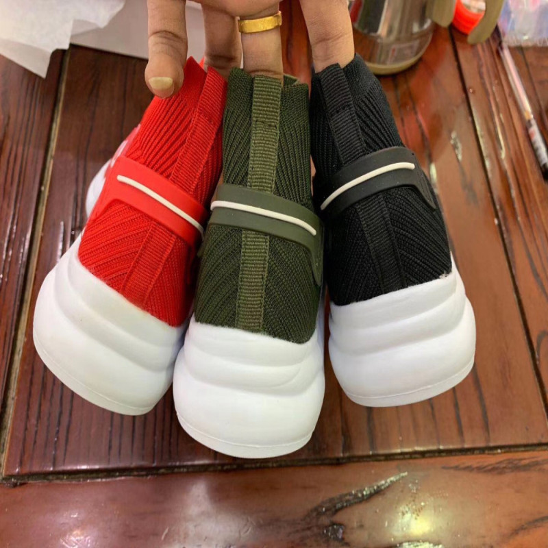 Kid'S Flyknit Shoes Large Size casual and fashion Tricolor red shoes