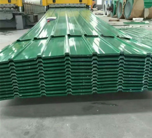 RMP PPGL Green Galvalume Painted Corrugated Metal Roofing sheets Dx51D 0.35mm