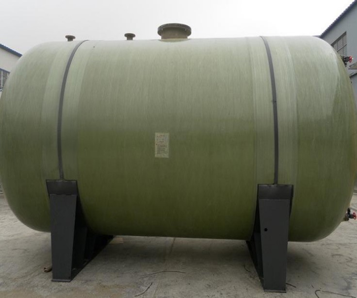 500 Gallon Water Filter FRP Horizontal Tank Filament Winding Cylindrical