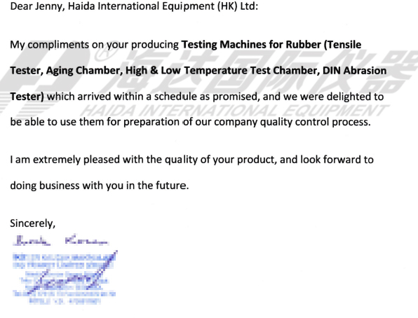 thanks letter