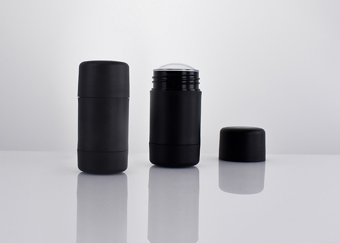 Matte Cylinder Deodorant Stick Container Bulk & Wholesale, Plastic PP PCR Deodorant Packaging With Bottom Filling