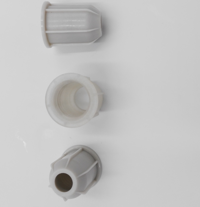 Injection Molded Plastic Custom Molding Parts 10 Percent Gf Pp Nut Tube Chemilizer