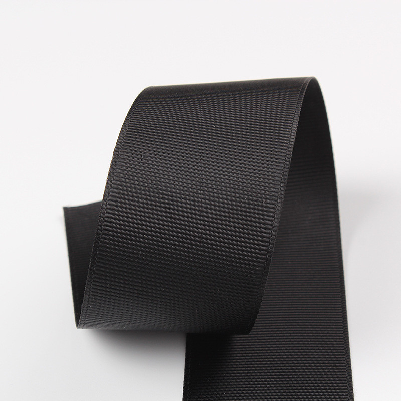 3mm-100mm Solid Assorted Color Polyester Grosgrain Ribbon for Gift Wrapping and DIY Craft