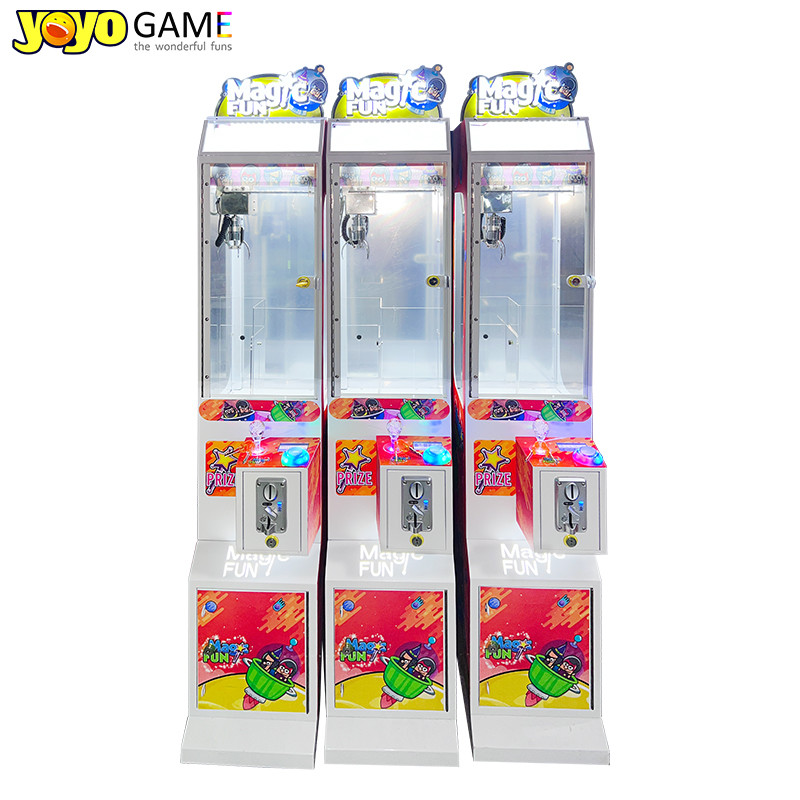 Customizable Mini Coin Operated Small Doll Arcade Game Vending Claw Machine With Bill Acceptor