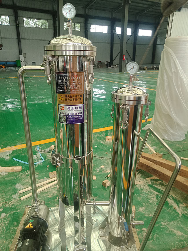 SS Micron Cartridge Filter Water Treatment Ss316 Filter Housing