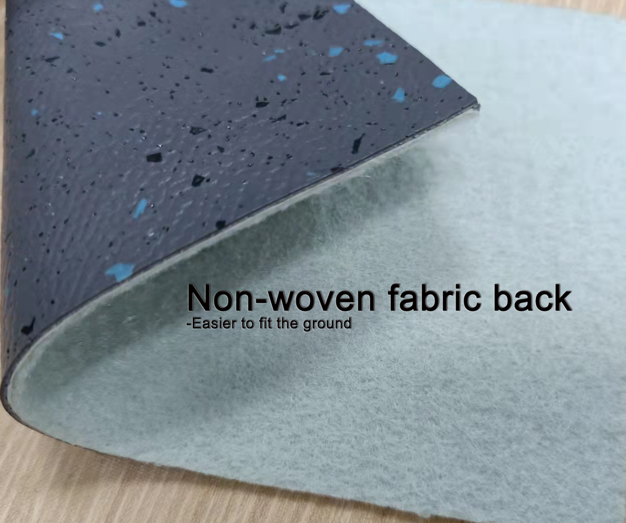 Glue Down Bus Vinyl Flooring Commercial Safety Flooring With Homogeneous Felt Back