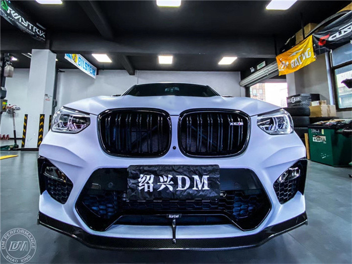 Auto Parts for BMW X4M Carbon Fibre Body Kit X4M Carbon Fiber Front Scoop Diffuser Spoiler Hood Body Kit