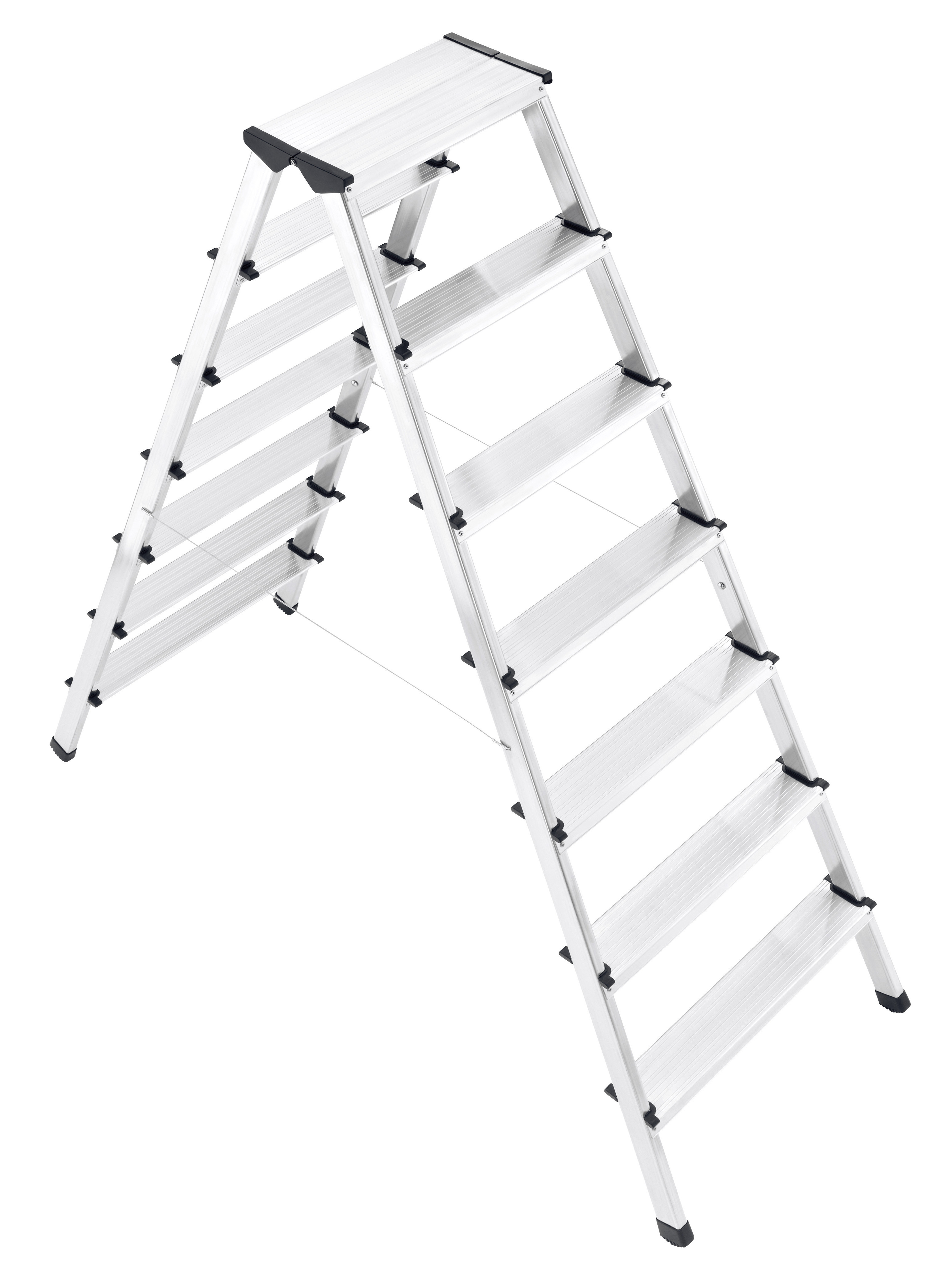 Convenient Aluminum Step Stool Safety Multi Use 2x7 Steps 5.8kg