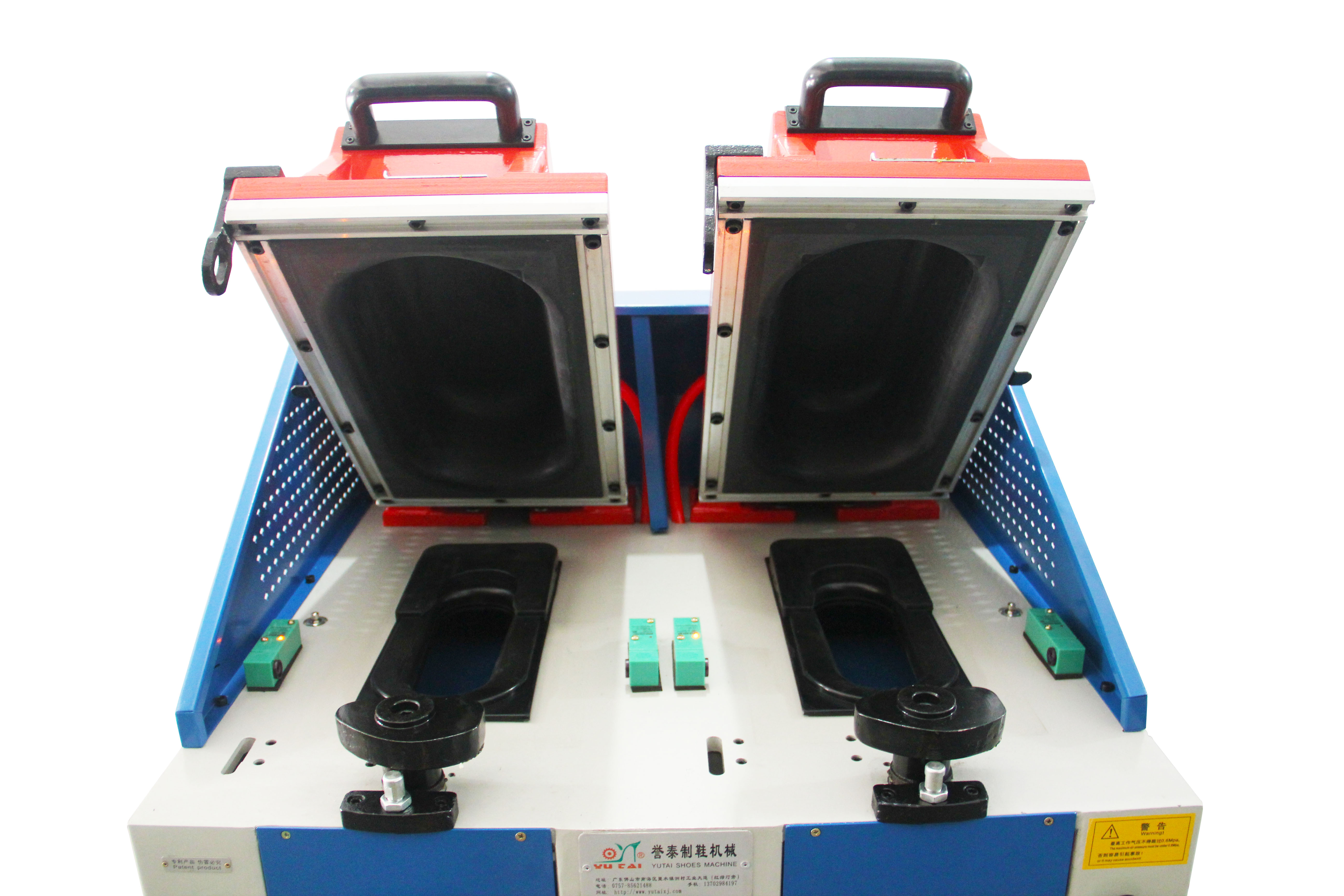 Pneumatic Cover Type Shoe Sole Pressing Machine Double Head Sole Attaching Machine