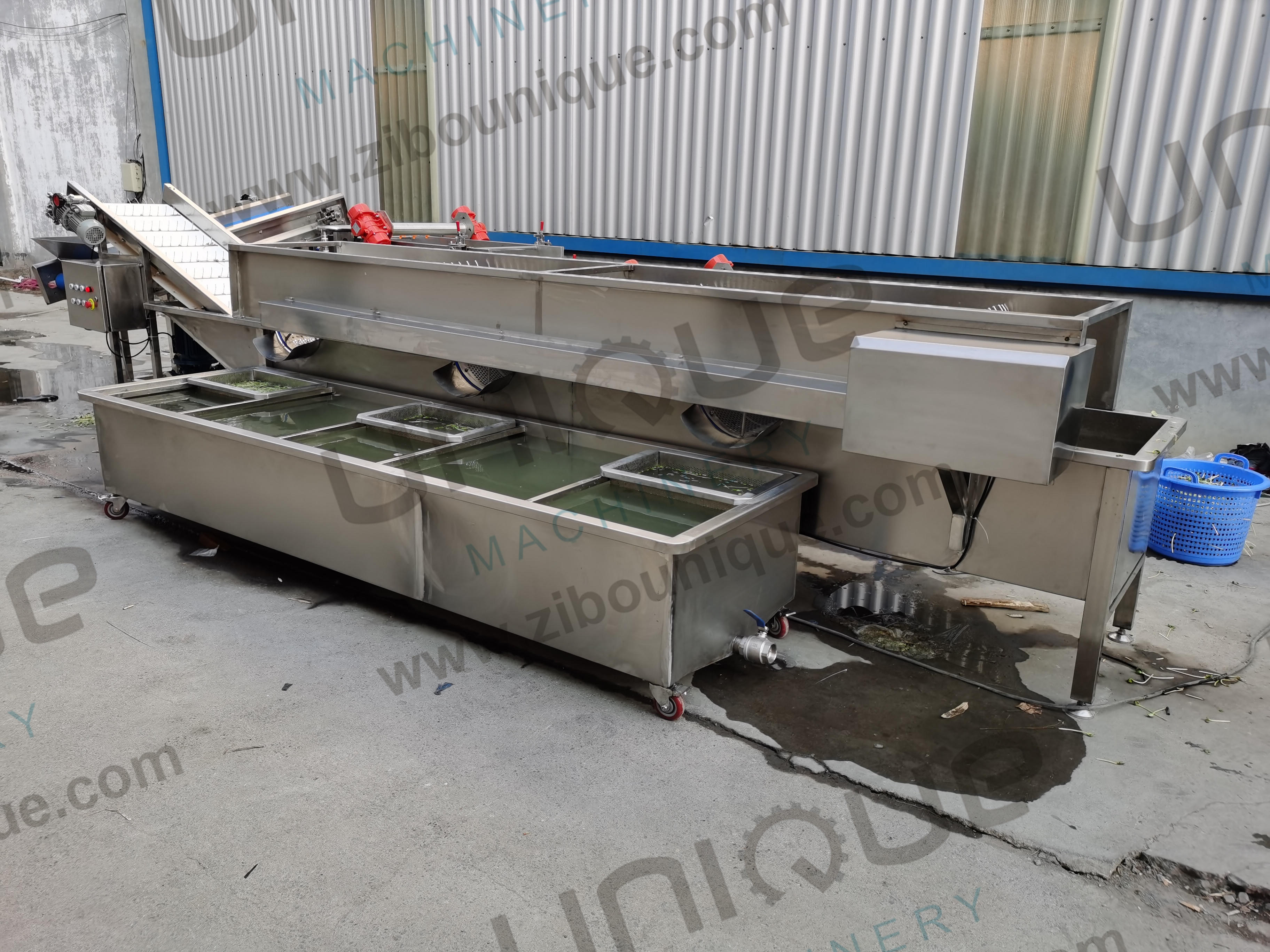 Zibounique 5900*1760*1600 mm Mung Bean Sprout Husk Removing and Skin Peeling Machine