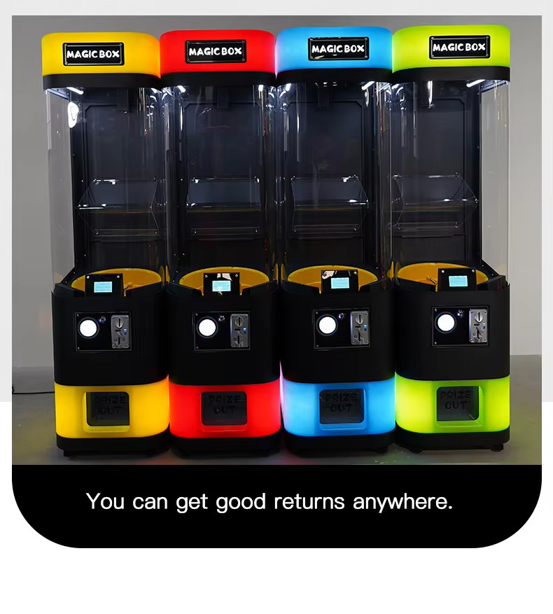 Factory Direct Best Selling Coin Operated Magic Box Gacha Vending Machine Automatic Capsule Machine Vending Toy Capsule