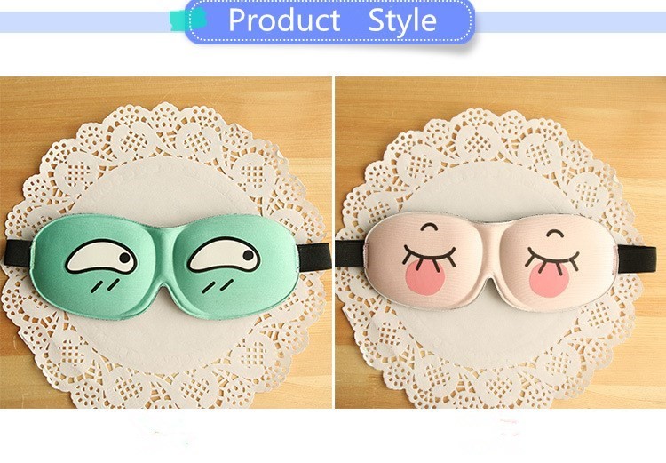 Soft 3D Memory Foam silk Sleep Eye Pillow 19*11cm Anti wrinkle