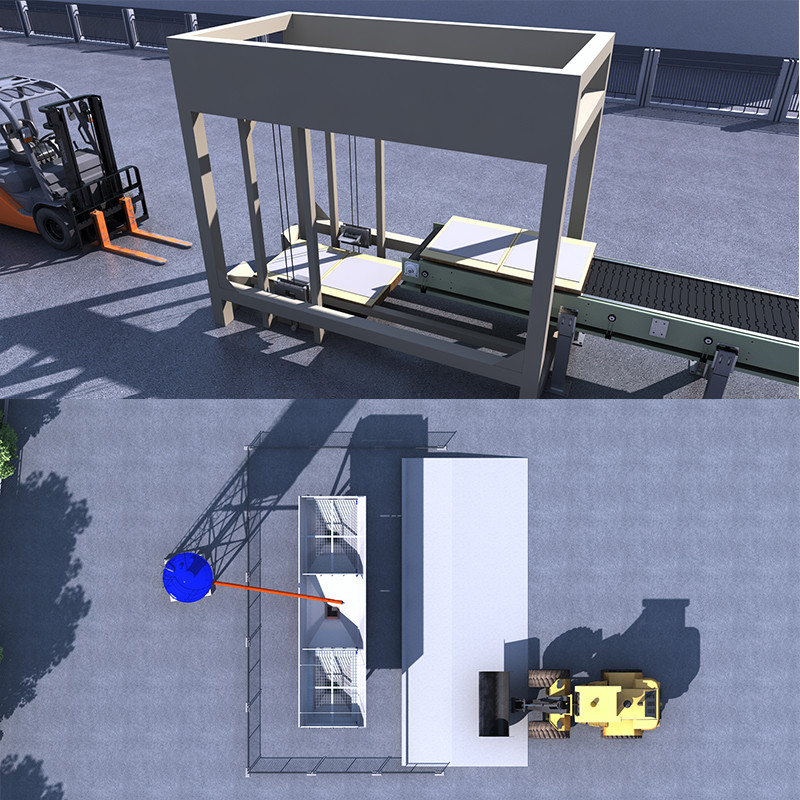 Wet Batch Concrete Plant Culture Stone Production Line 800 - 1000m2