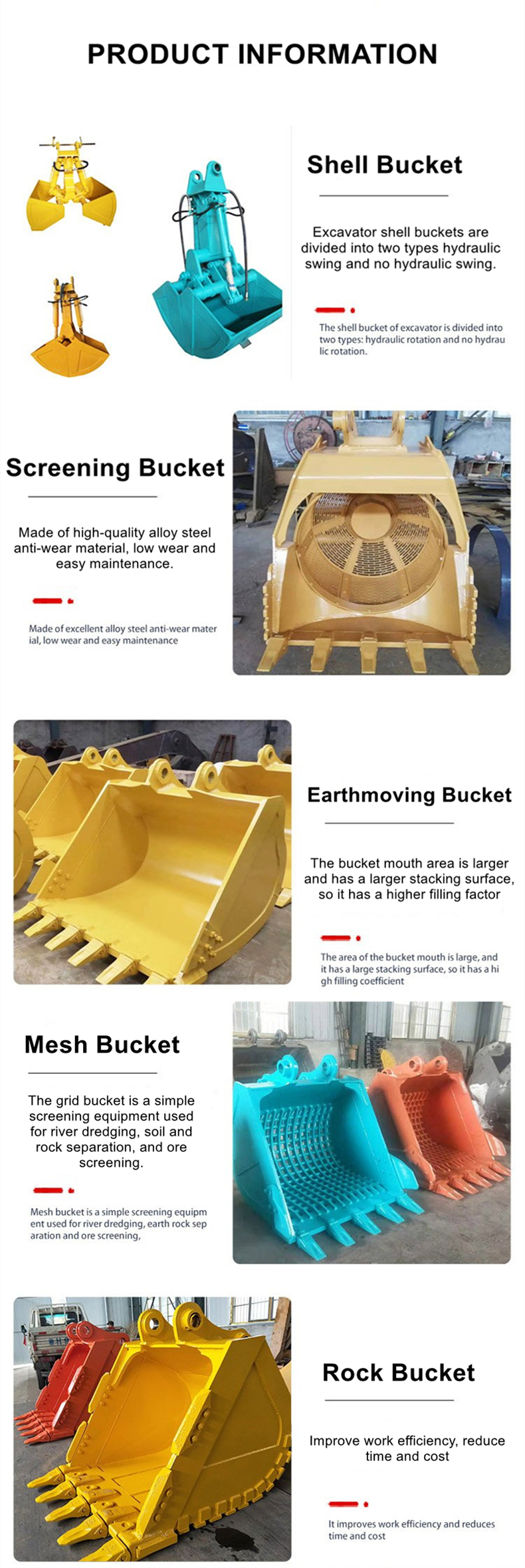 Customized Excavator Narrow Rock Bucket Used For Excavator ZX70 Parts