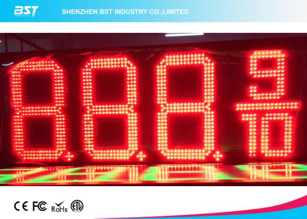 Outdoor Waterproof LED Gas Price Display High Brightness For Gas / Petrol