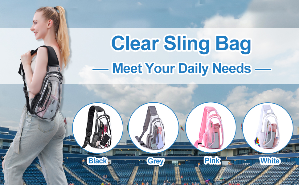 clear sling bag