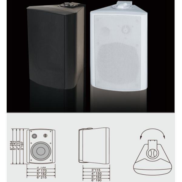 Two Way Wall Speaker 40/20/10/5w/8ohm Individual Tweeter and 6" Woofer Multiple Power Options Available