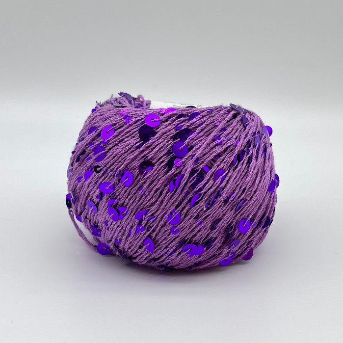 1/2.3NM 55% Cotton 45% Polyester Sequin Yarn Crochet Paillette Yarn For Bag Clothing Knitting