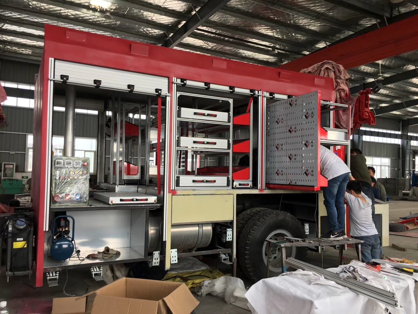 Fire Truck and Emergency Vehicles Accessories Rapid Rollup Door Aluminum Alloy Outdoor Slide Roller Door Rolling Shutter