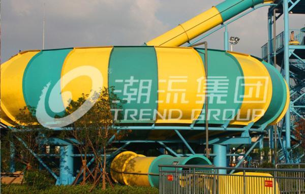 Hotels Fiberglass Water Slides , One Person Used Fiberglass Bowl Water Slide for
