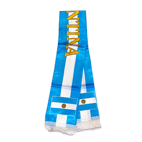 100% Polyester National Soccer Scarf Custom Apparel Accessories