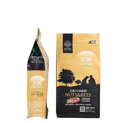 Wholesale Cheap Custom Design Stand Up Dog Food Feed Packaging Bag With Tear Off Slider Seal