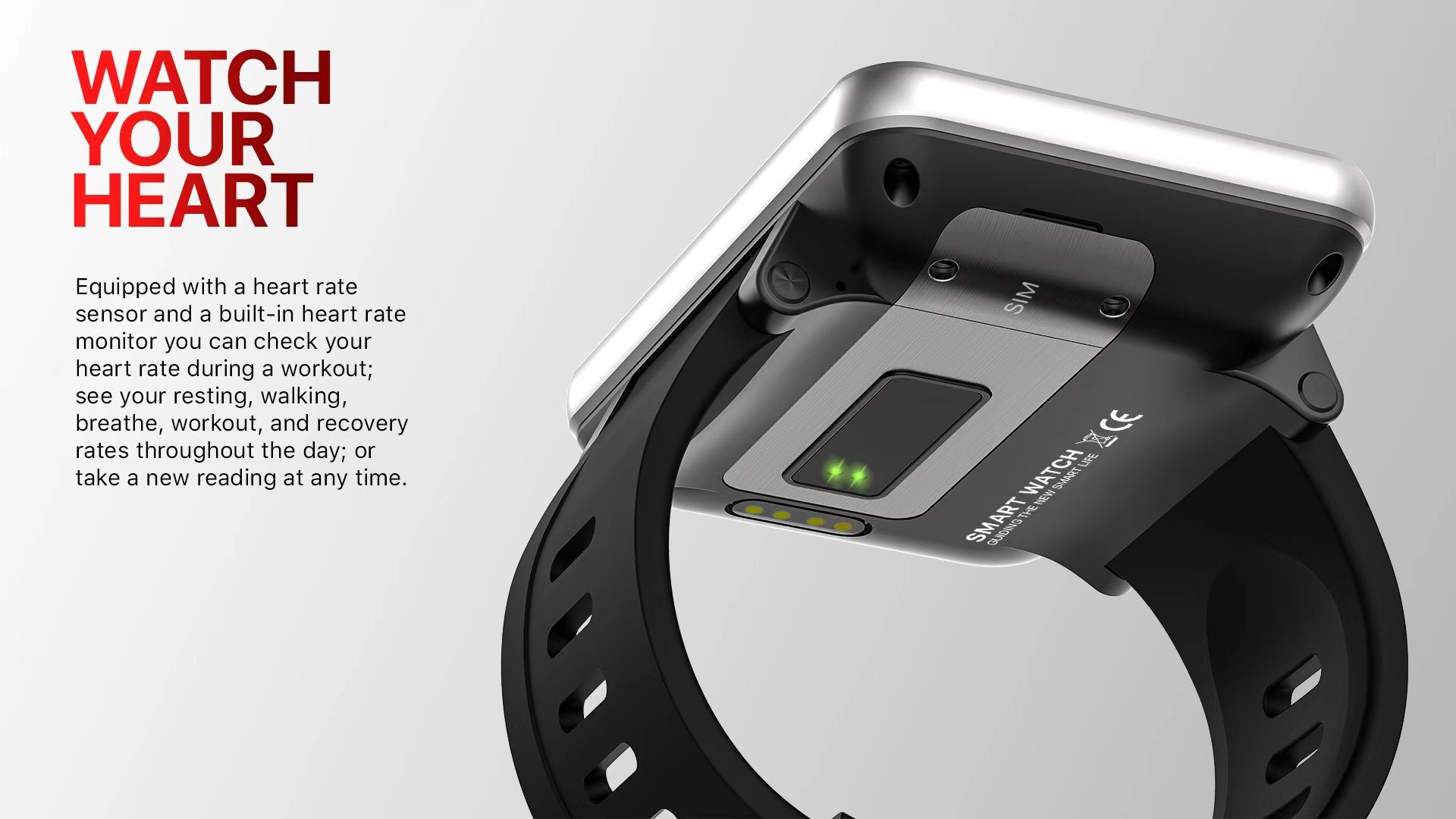 DM100 Smartwatch Sim Card 4G Camera GPS WIFI Smart Watch 500MP HD Camera Battery 2880mah