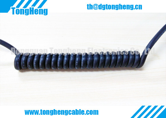Fire Retardant VW-1 Extremely Resilient Coil Spiral Cable