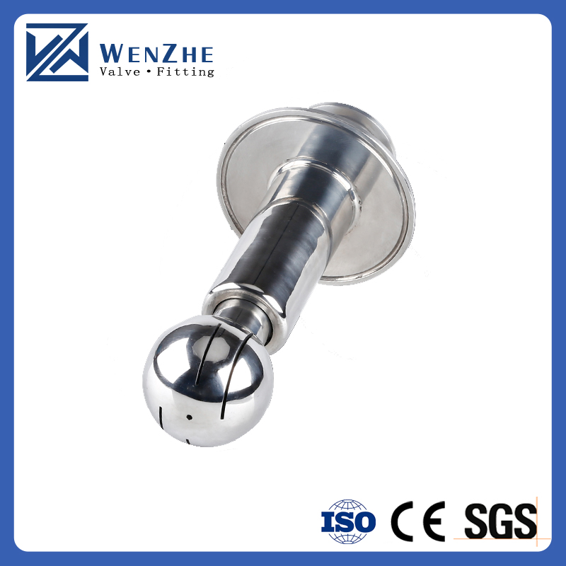 Sanitary 304 316L Stainless Steel 360 Degree CIP Spray Cleaning Ball for Food Beverage