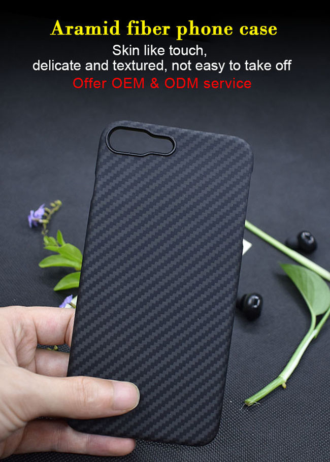 Non Slippery iPhone 8 Plus Aramid Fiber Phone Case