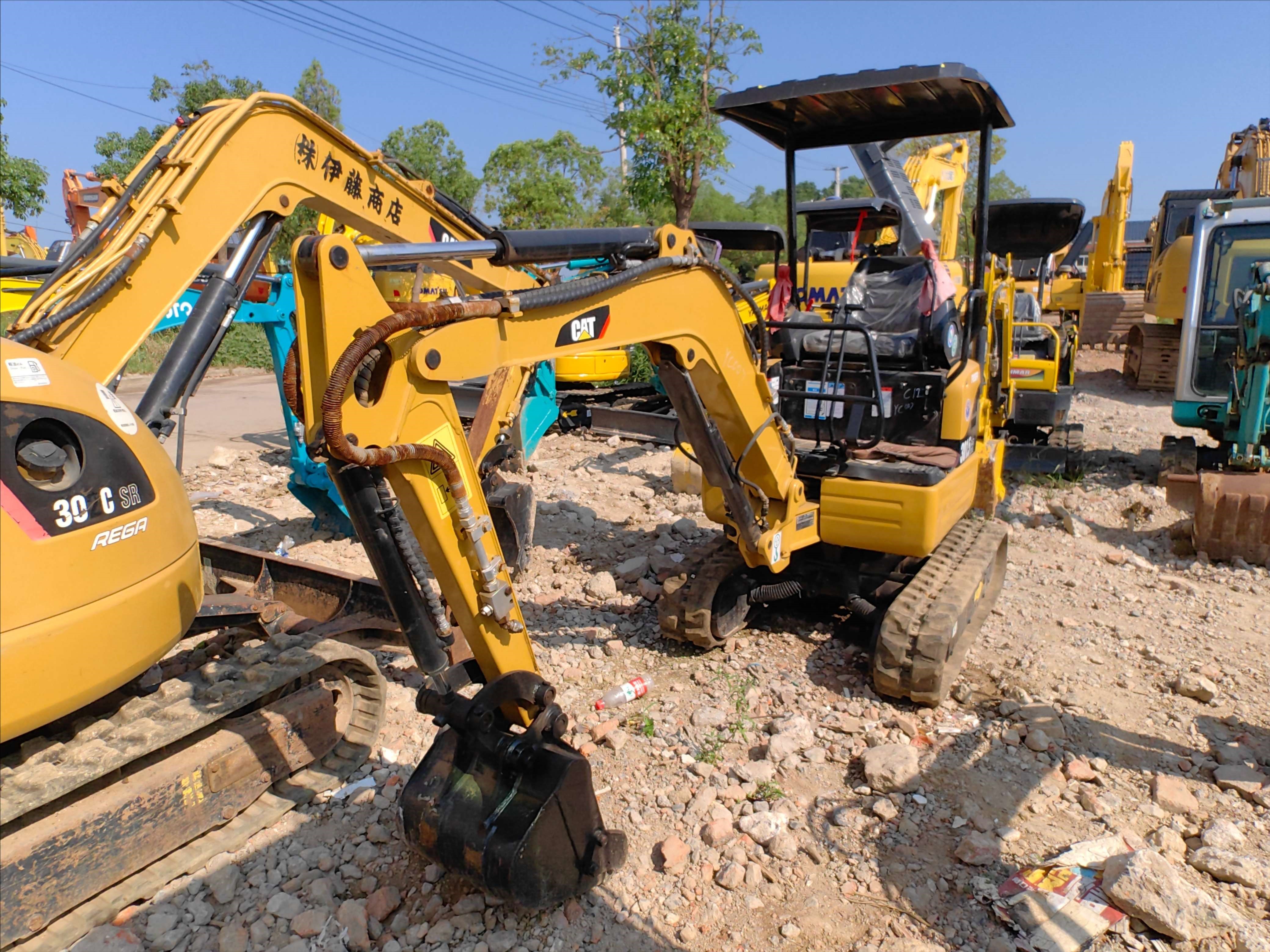 Caterpillar hydraulic Crawler 0.8 Ton 1 Ton 1.5 Ton 1.8 Ton 2 Ton Used Mini Excavator